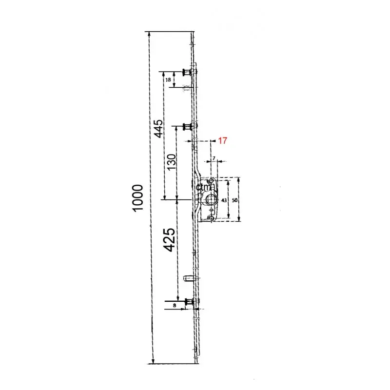 Cremone ROTO 2731 - 2731/1000